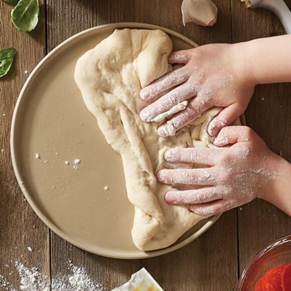 Pampered Chef Pizza Stone Personal Pizza Toaster Oven Pan 8.5" - Picture 2 of 6